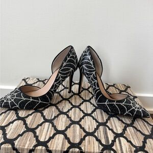 What a web wheat weave heels